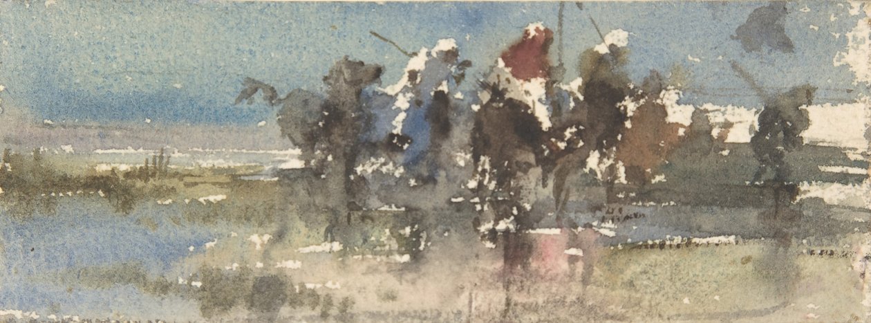 Wrzosowiska na koniu, ca. 1854-74. autorstwa Mariano José María Bernardo Fortuny y Carbó