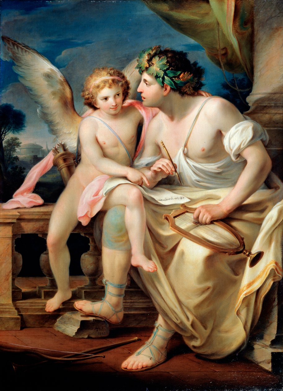 Natchnienie poetów, 1785. autorstwa Mariano Rossi