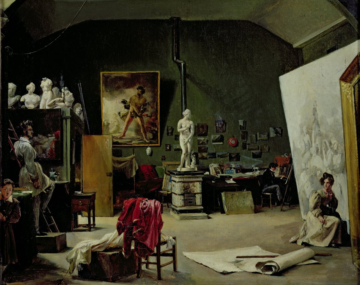 Pracownia Leona Cognieta (1794-1880) autorstwa Marie Amelie Cogniet