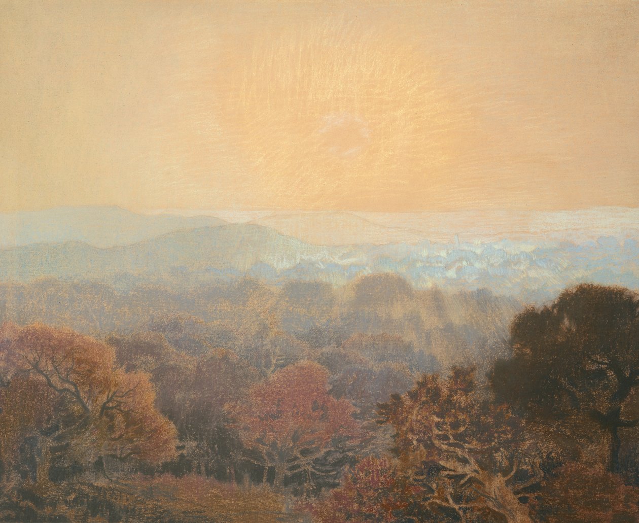 Krajobraz, ok. 1902 autorstwa Marie Auguste Emile Rene Menard