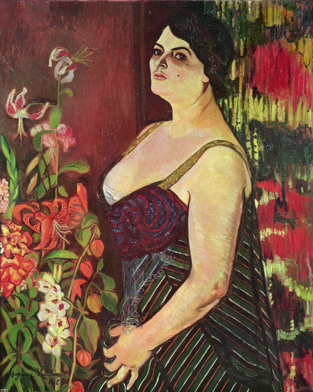 Portret Madame Coquiot, 1918 autorstwa Marie Clementine (Suzanne) Valadon