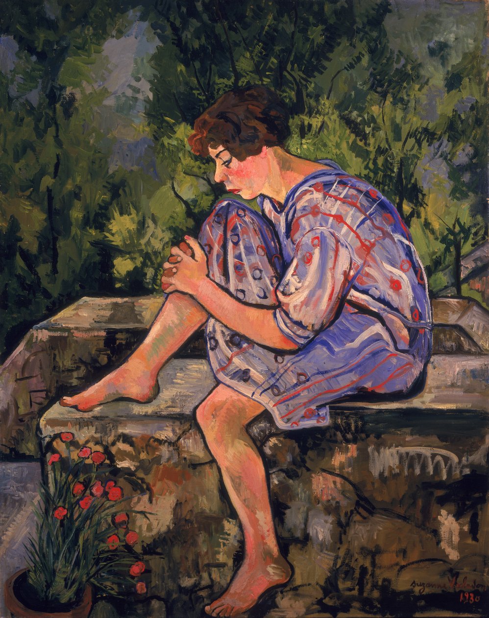 Siedząca młoda kobieta, 1930 autorstwa Marie Clementine (Suzanne) Valadon