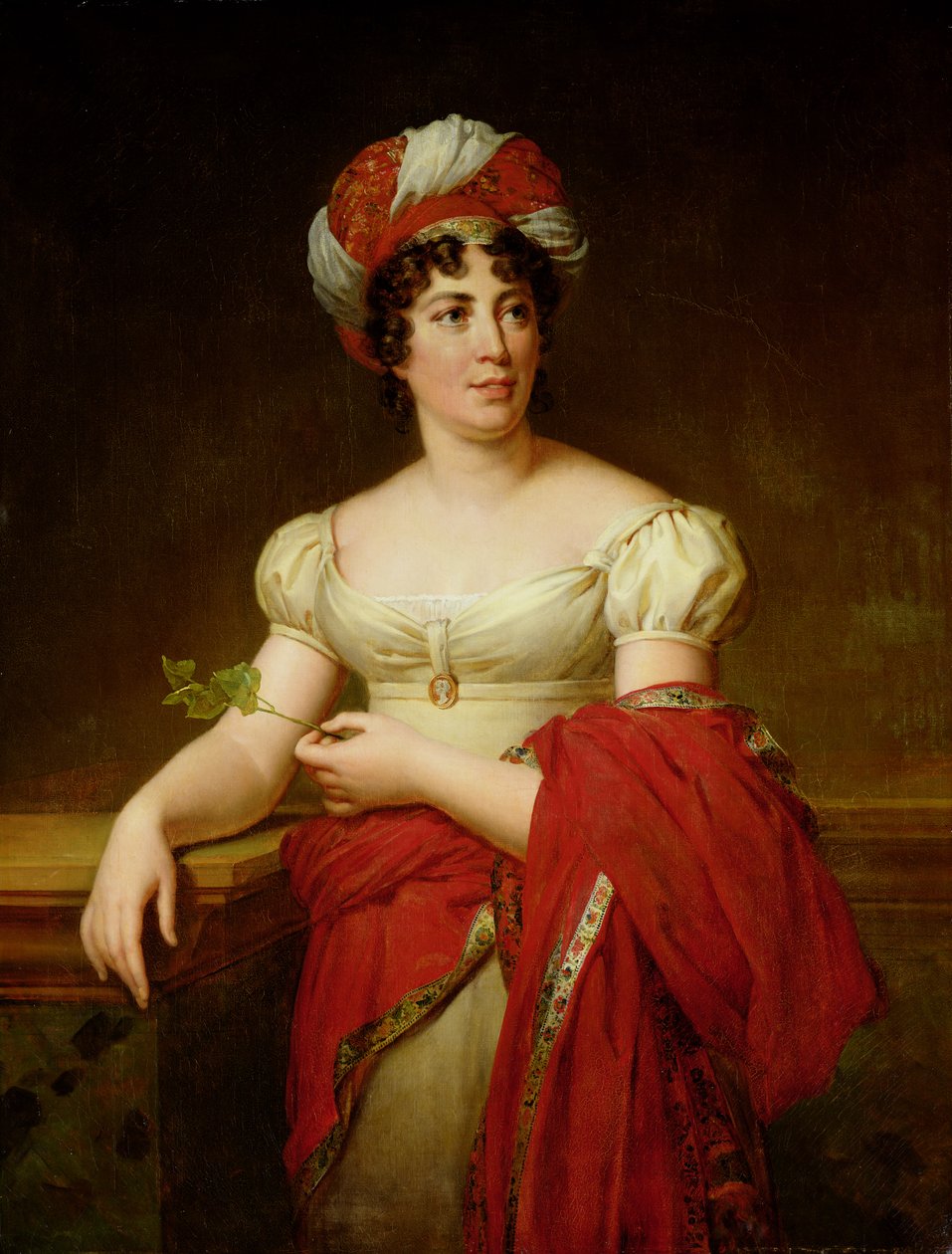 Portret Madame de Stael, kopia obrazu Francois Gerard autorstwa Marie Eleonore Godefroid
