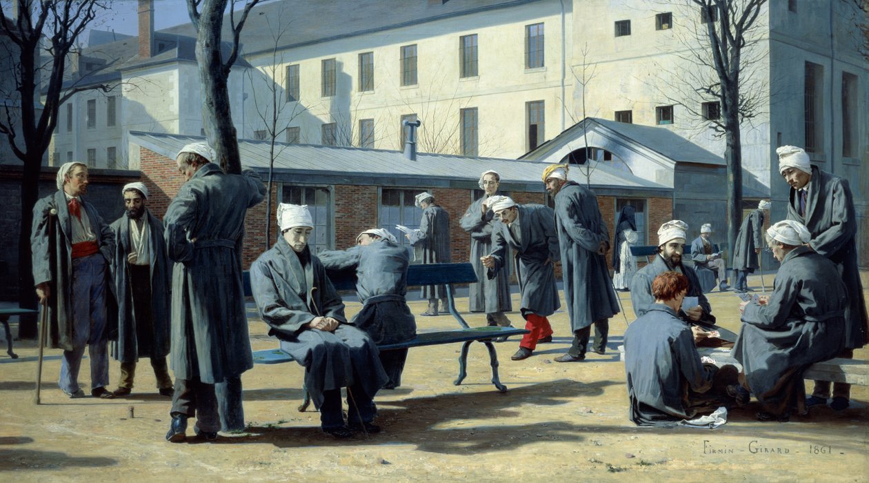 Rekonwalescenci, 1861 autorstwa Marie Francois Firmin Girard