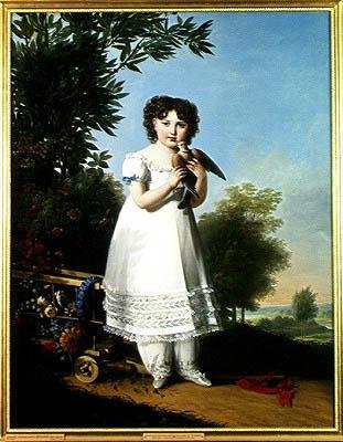 Portret Napoleona-Elisy Bacciochi (1806-69) księżnej Piombino, 1810 autorstwa Marie Guilhelmine Benoist