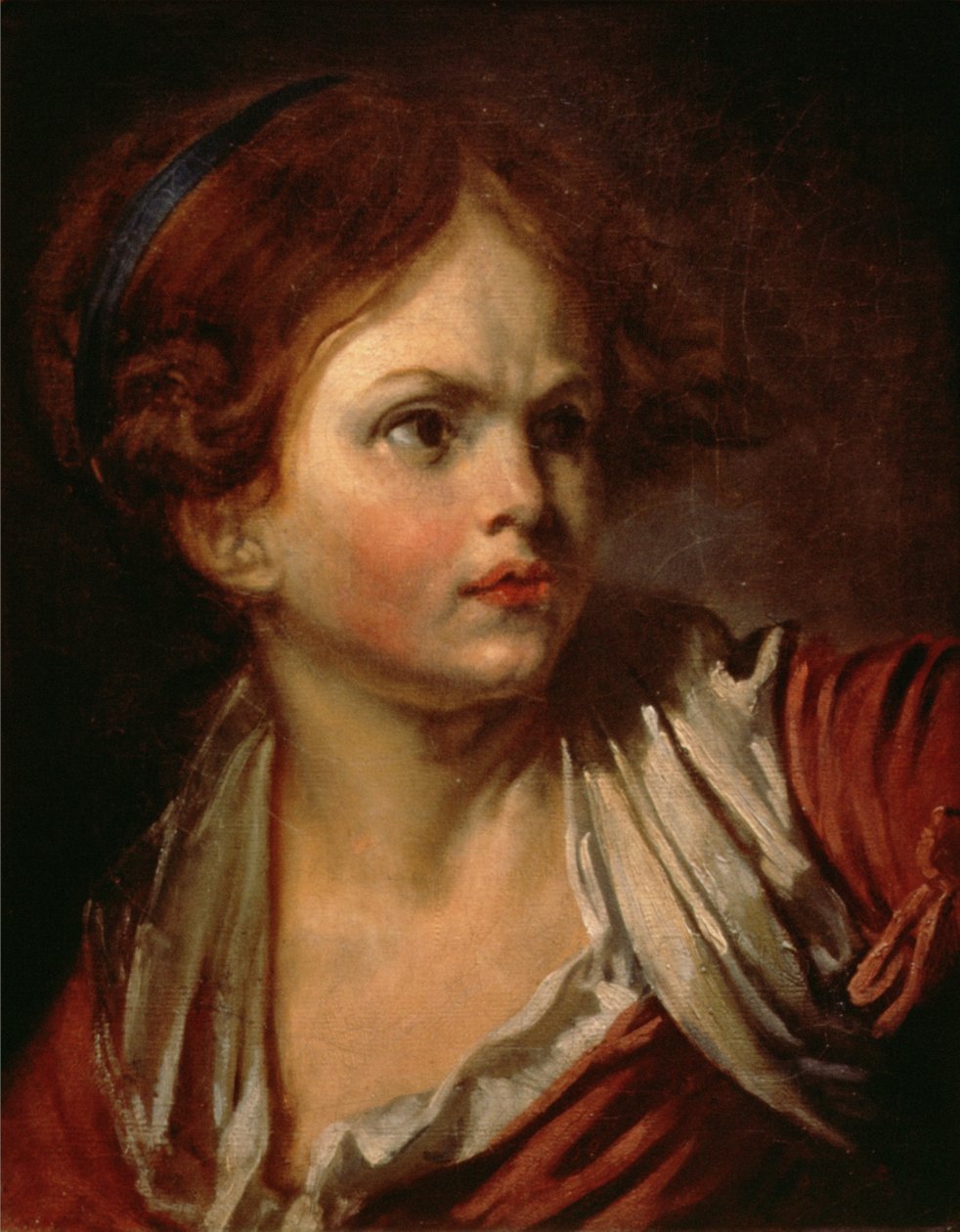 Głowa młodej dziewczyny autorstwa Marie Renee Genevieve Brossard de Beaulieu