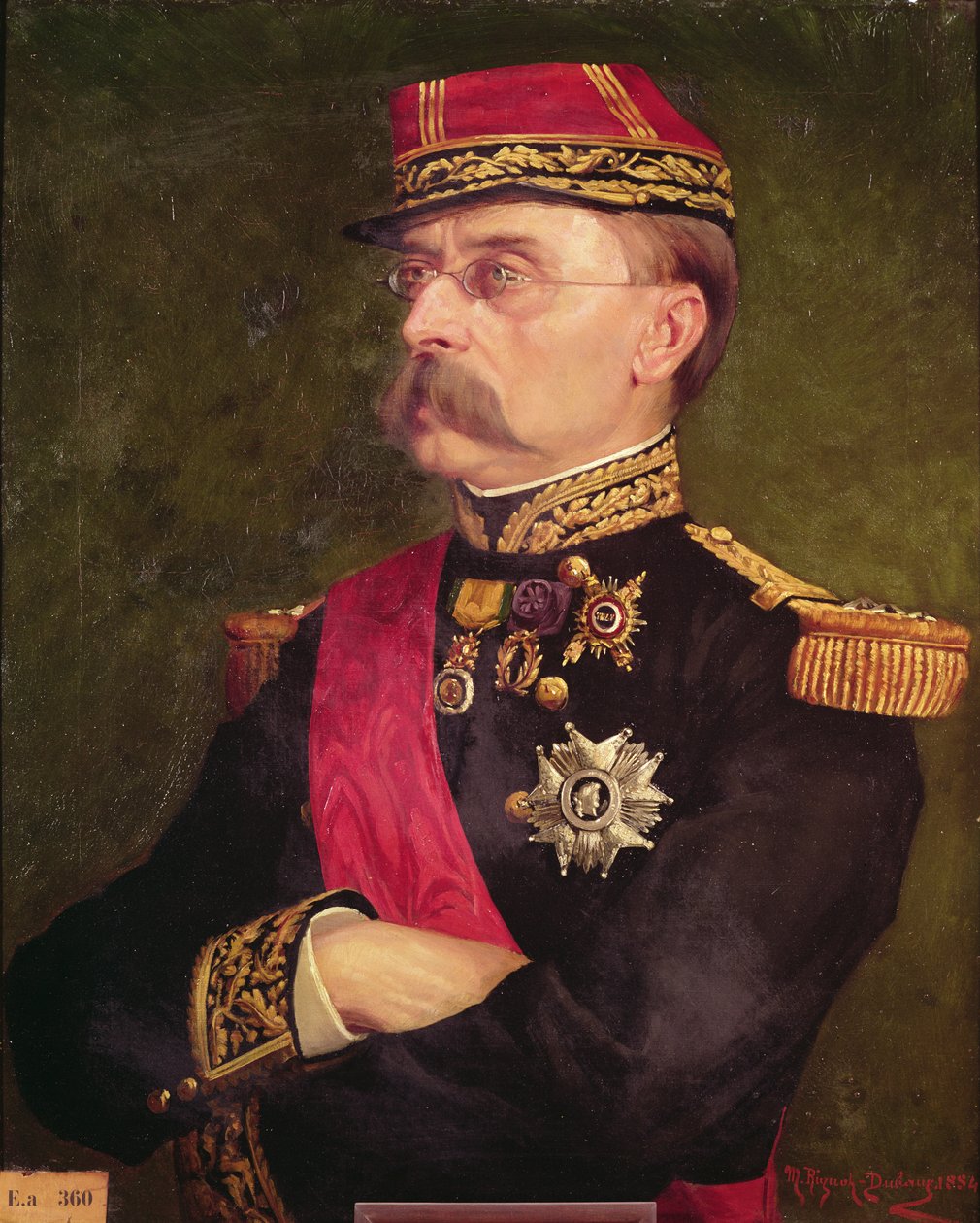 Portret generała Louisa Faidherbe (1818-89) 1884 autorstwa Marie Rignot Dubaux