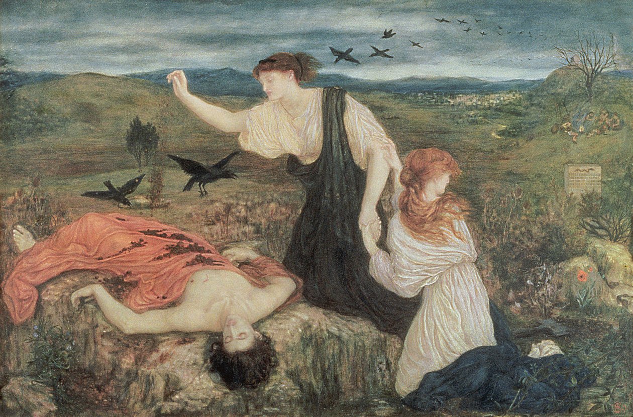 Antygona z „Antygony” Sofoklesa autorstwa Marie Spartali Stillman