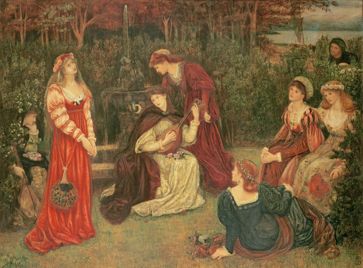 Fiammetta śpiewająca, 1879 autorstwa Marie Spartali Stillman