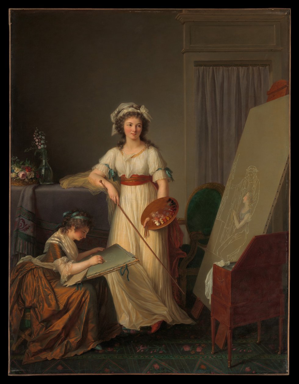 Pracownia Artysty lub Pracownia Malarza autorstwa Marie Victoire Lemoine
