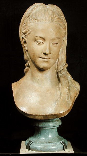 Portret przypuszczalnie Mary Cathcart, 1768 (gips) autorstwa Marie Anne Collot