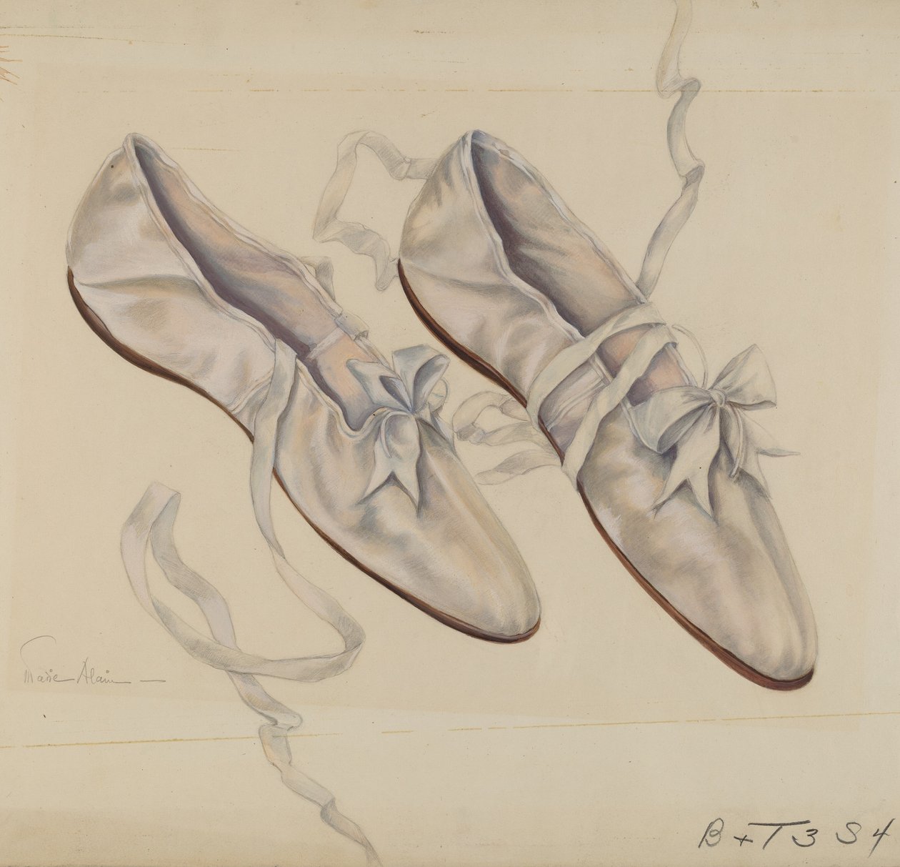 Kapcie spacerowe, c. 1936. autorstwa Marie Alain