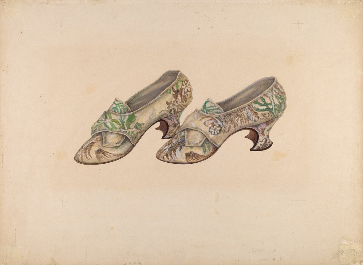 Buty damskie, ok. 1900 r. 1939. autorstwa Marie Alain