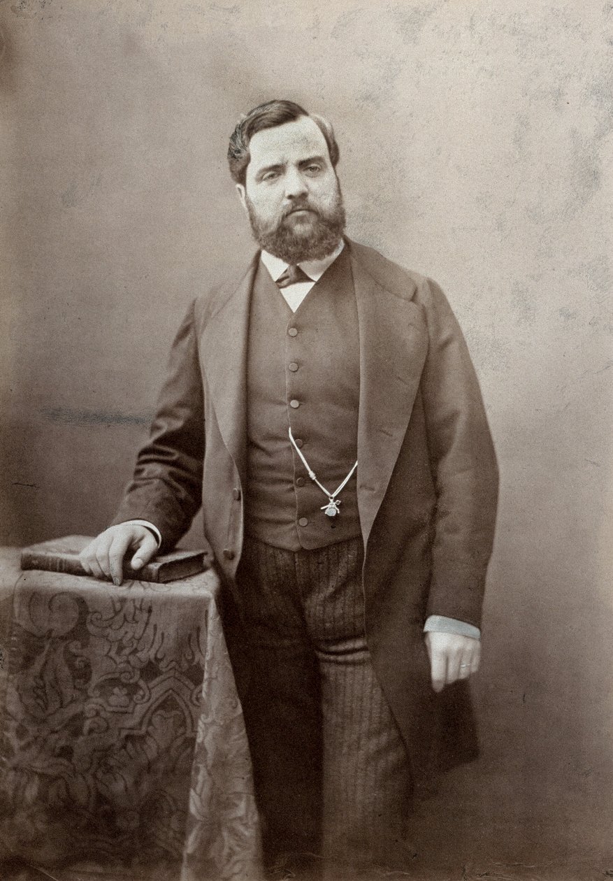 3/4 długości portret malarza Thomasa Couture