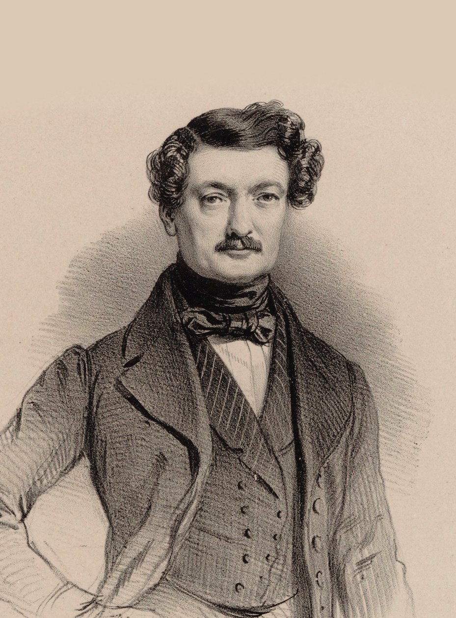 Portret kompozytora Charles-François Plantade 1787-1870, 1850. autorstwa Marie Alexandre Menut Alophe