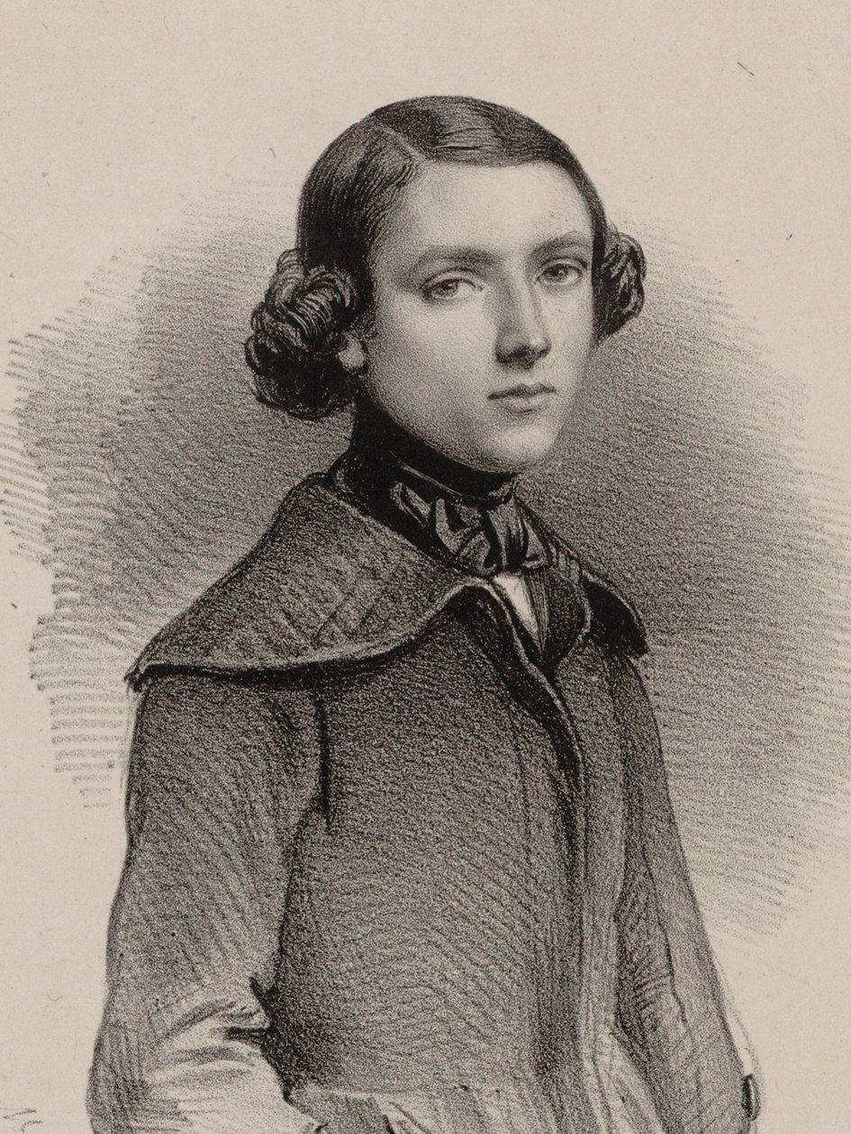 Portret organisty i kompozytora Louisa Jamesa Alfreda Lefébure-Wely 1817-1869, 1840. autorstwa Marie Alexandre Menut Alophe