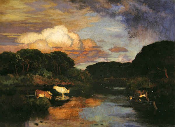 Ford, ok. 1910 (olej na płótnie) autorstwa Marie Auguste Emile Rene Menard