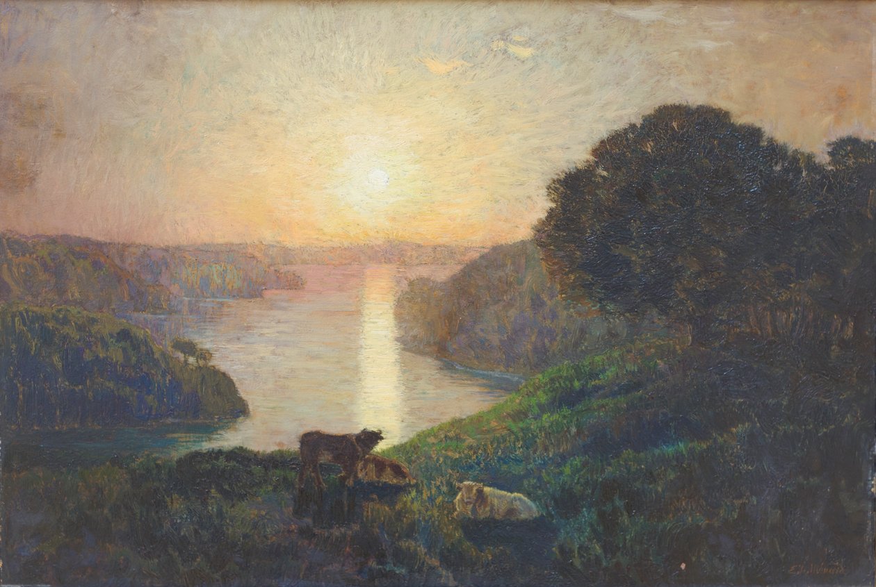 Rzeka autorstwa Marie Auguste Emile Rene Menard