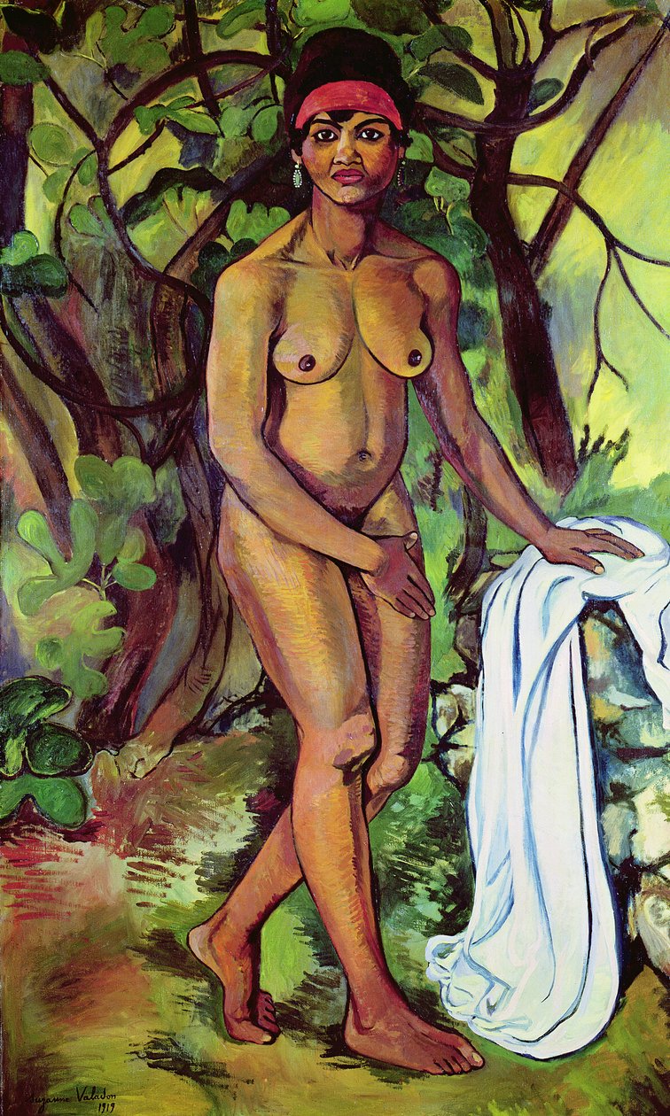 Naga czarna kobieta autorstwa Marie Clementine (Suzanne) Valadon