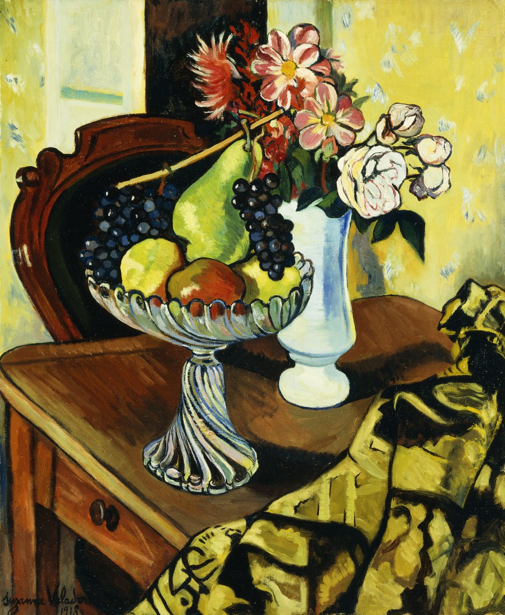 Martwa natura z miską na owoce, 1918 autorstwa Marie Clementine Valadon