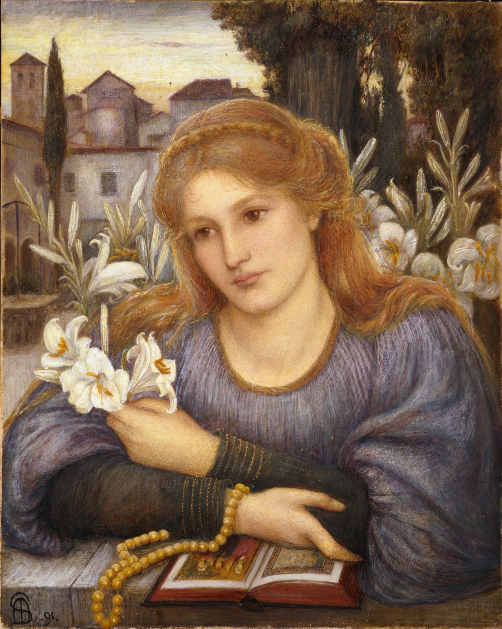 Lilie Klasztorne, 1891 autorstwa Marie Euphrosyne Spartali