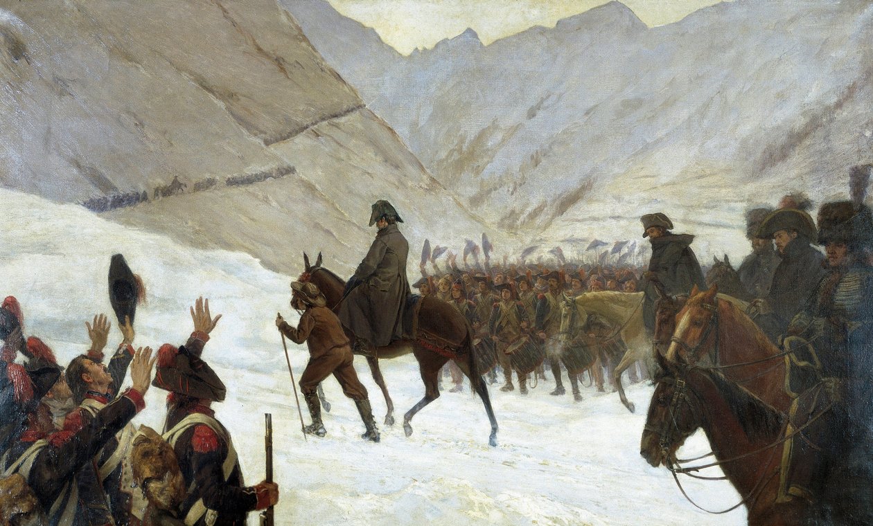 Przejście Wielkiego Świętego Bernarda, 20 maja autorstwa Marie Felix Edmond de Boislecomte