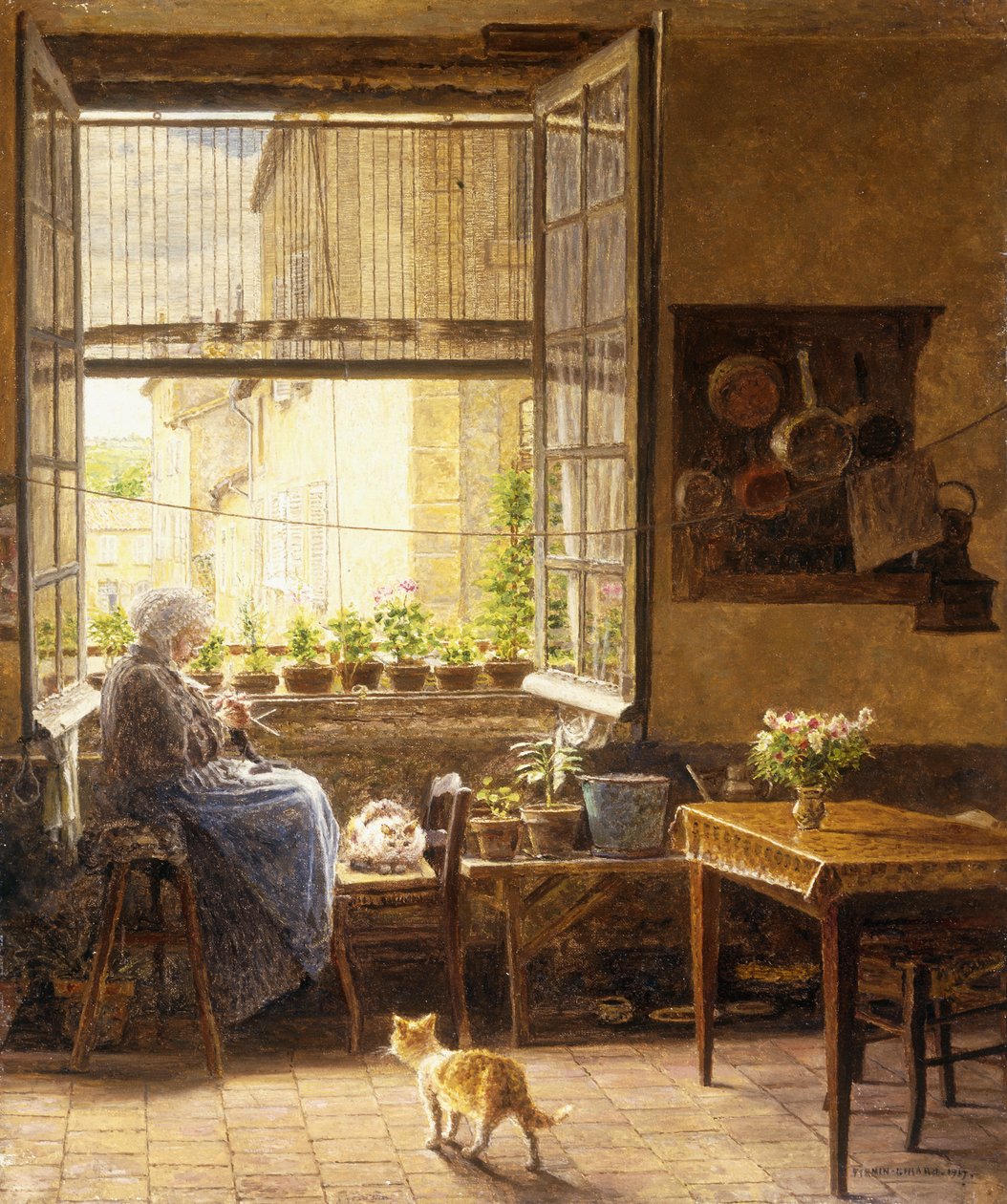Spokojne popołudnie, 1917 autorstwa Marie Francois Firmin Girard