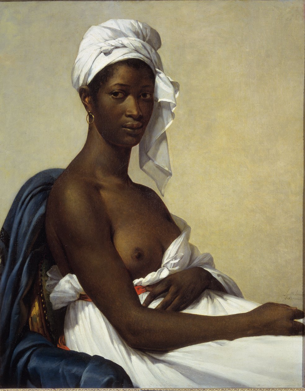 Portret murzynki - olej na płótnie autorstwa Marie Guilhelmine Benoist