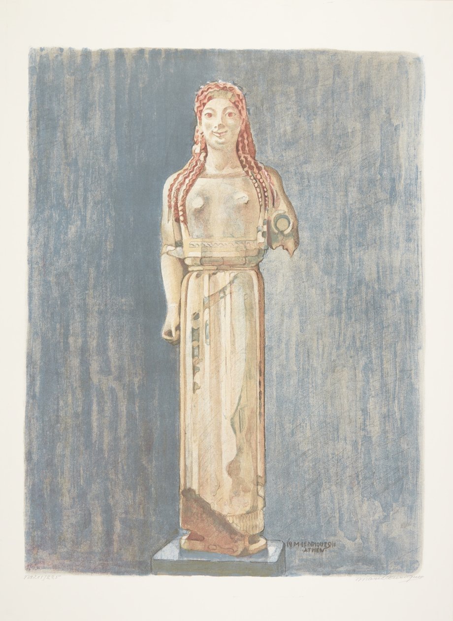 Archaiczny grecki kore (Ateny) autorstwa Marie Henriques