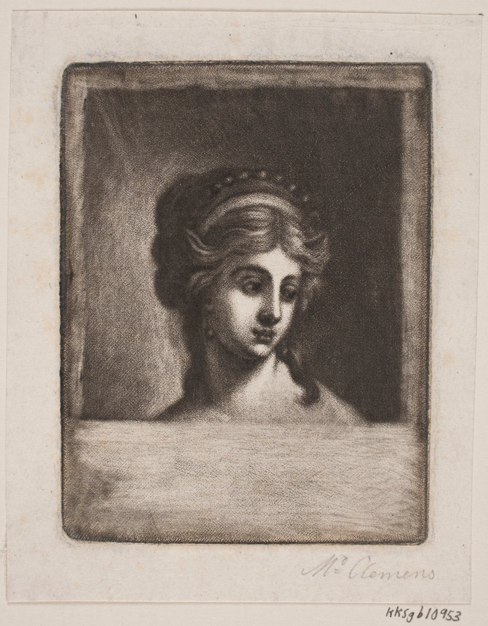 Kobieca głowa autorstwa Marie Jeanne Clemens