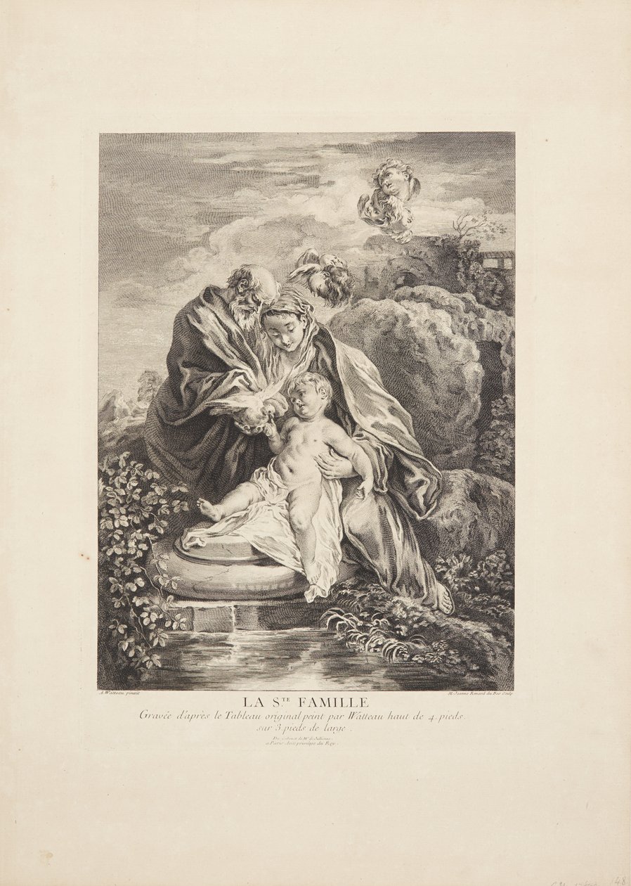 Święta Rodzina (La Ste Famille) autorstwa Marie Jeanne Renard Dubos