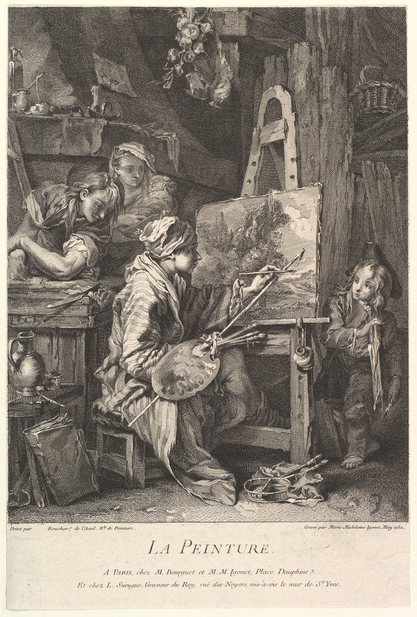 Malarstwo, 1752. autorstwa Marie Madeleine Igonet