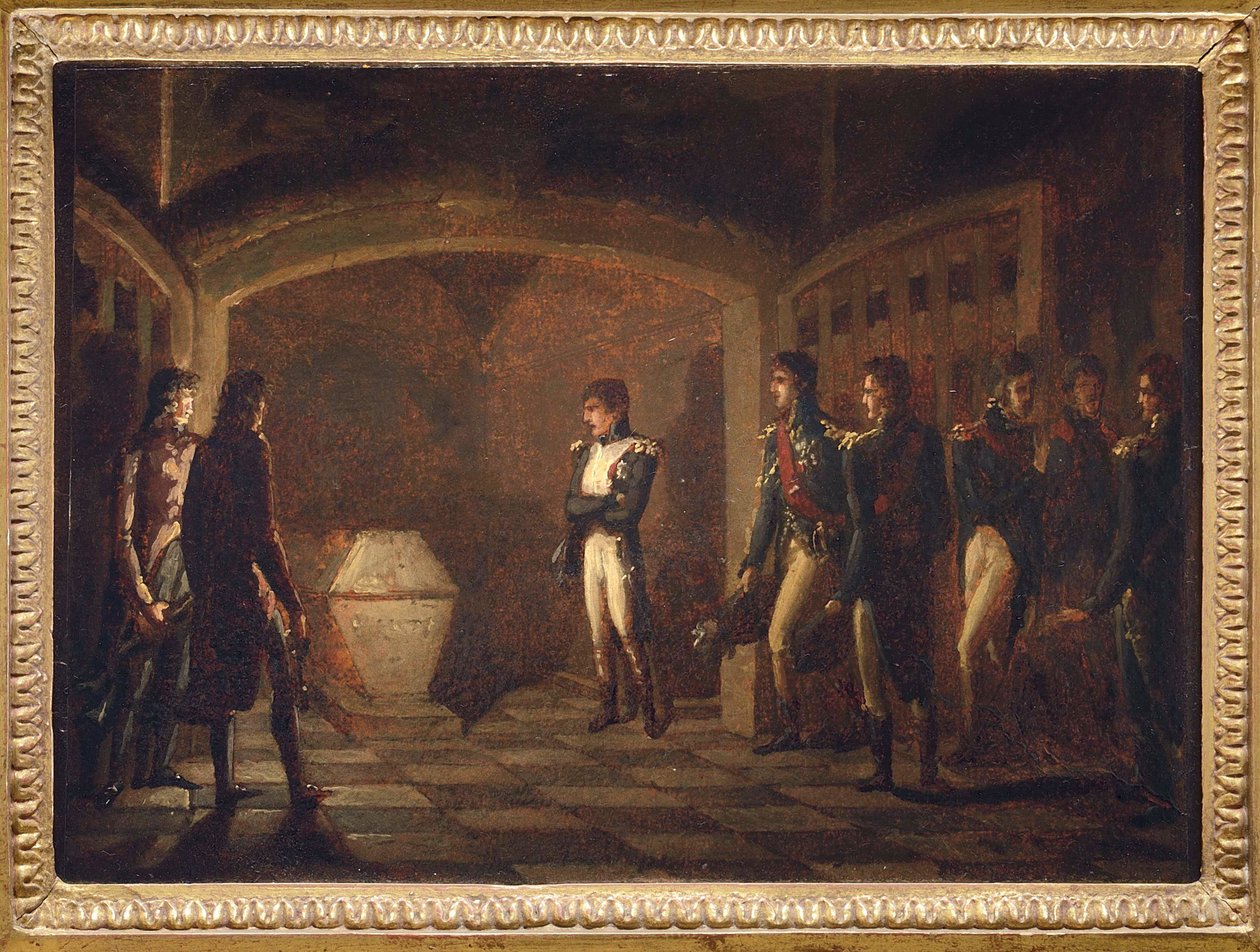 Napoleon przed Grobem Fryderyka Wielkiego, autorstwa Ponce-Camusa, Marie Nicola autorstwa Marie Nicolas Ponce Camus