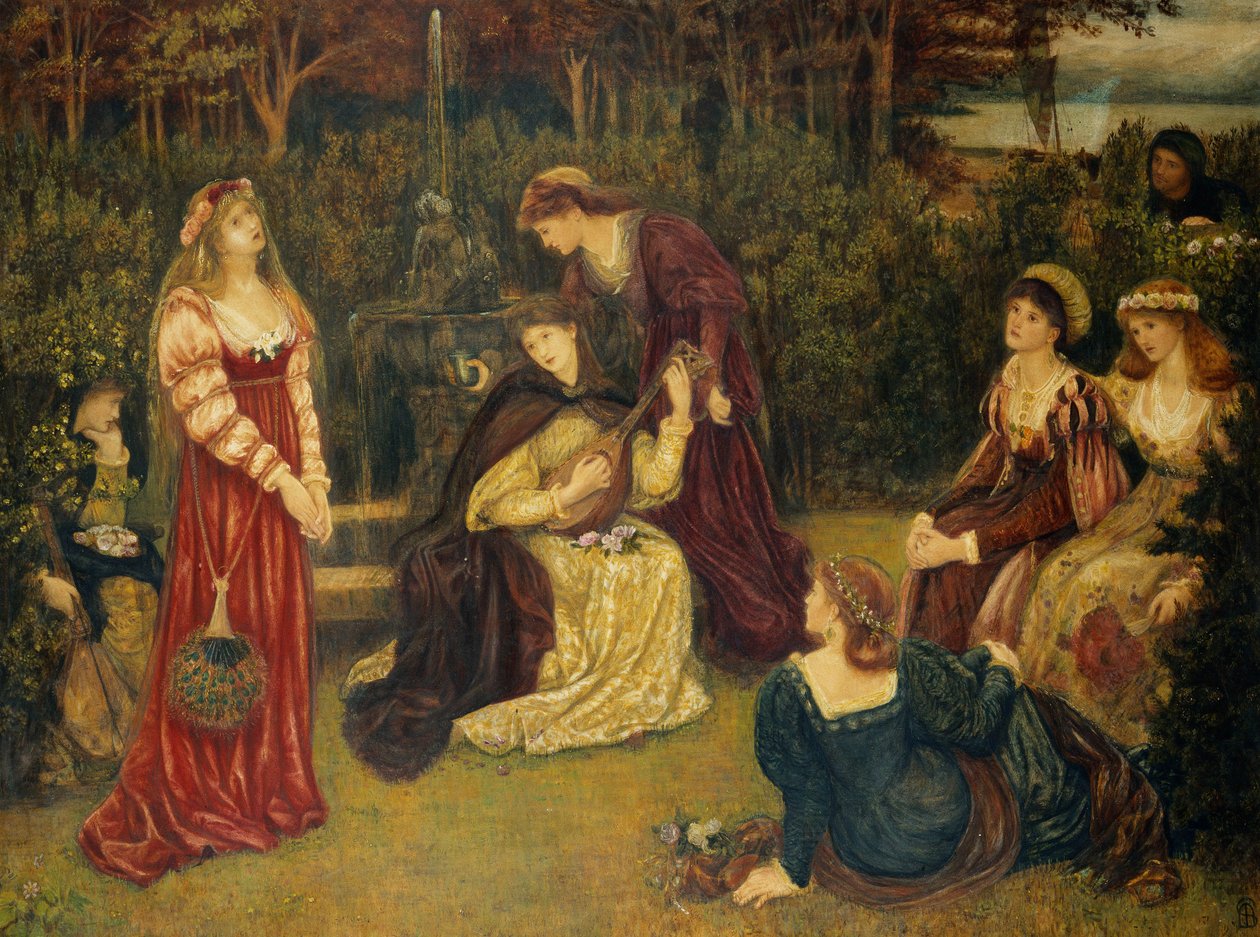 Śpiew Fiammetta autorstwa Marie Spartali Stillman