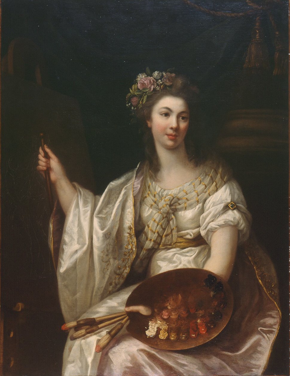 Francuski: Allégorie de la peinture Alegoria malarstwa autorstwa Marie Victoire Lemoine