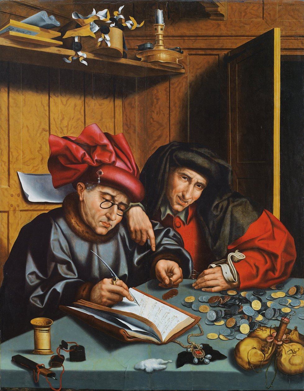 Zmieniacze pieniędzy autorstwa Marinus van Roejmerswaelen