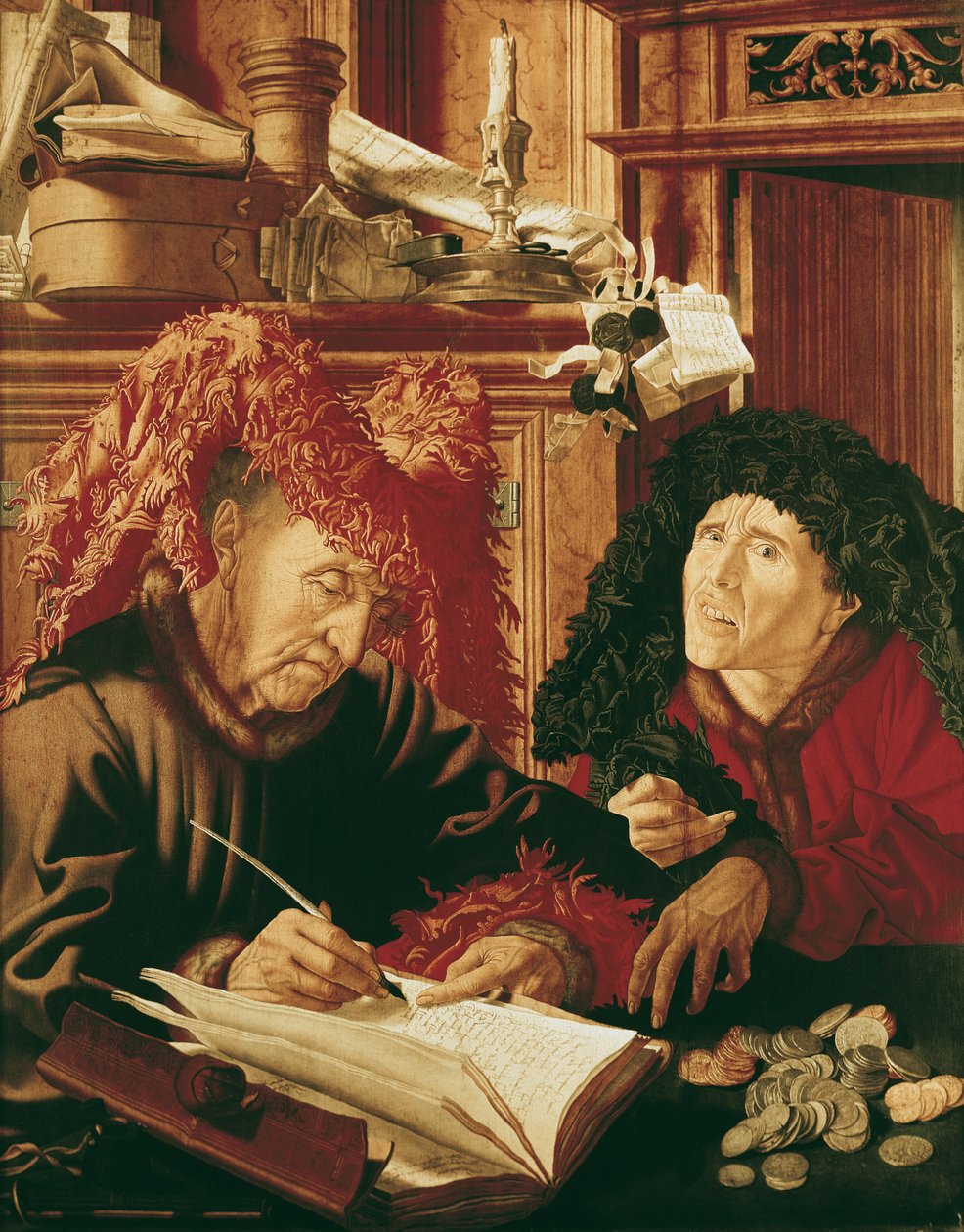 Dwóch poborców podatkowych, ok. 1540 autorstwa Marinus van Roejmerswaelen
