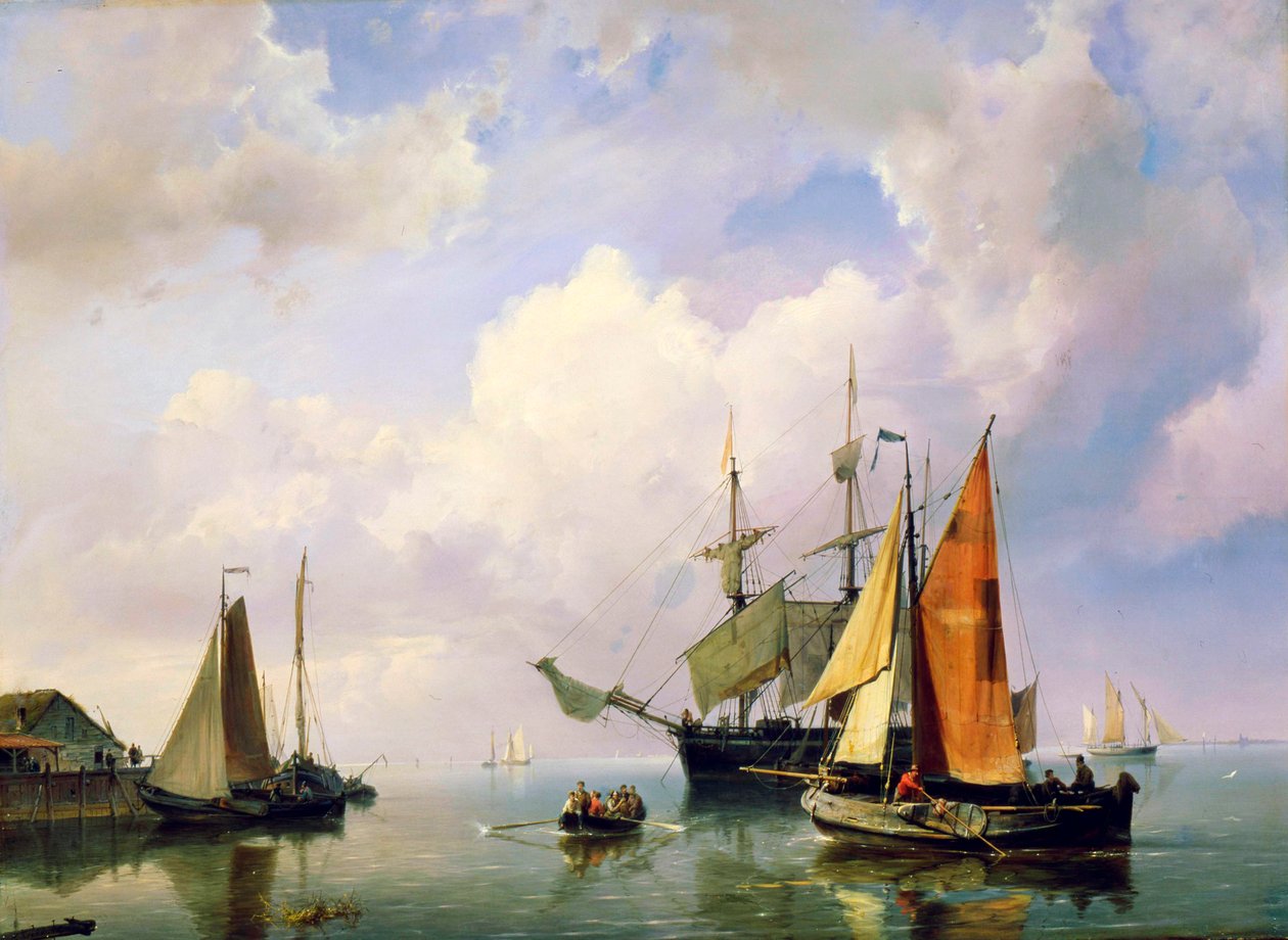 Krajobraz morski, połowa XIX wieku. autorstwa Marinus Adrianus Koekkoek