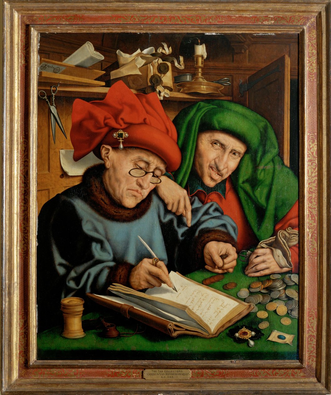The Moneychanger ... autorstwa Marinus van Reymerswaele