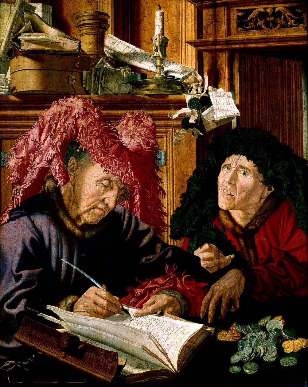 Dwóch poborców podatkowych, ok. 1540 autorstwa Marinus van Reymerswaele