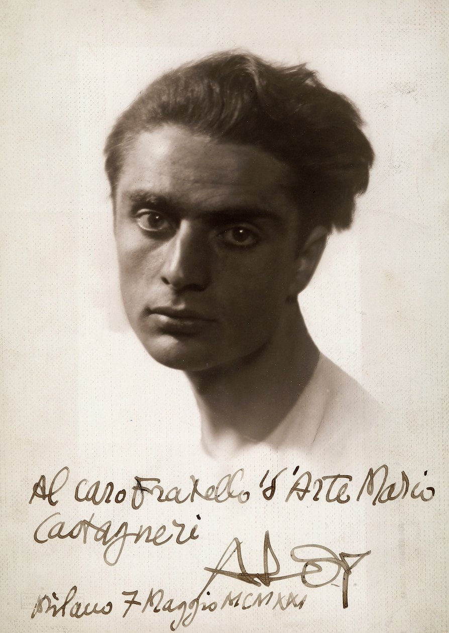 Portret malarza Roberto Aloy, 7.06.1921 (zdjęcie czarno-białe) autorstwa Mario Castagneri