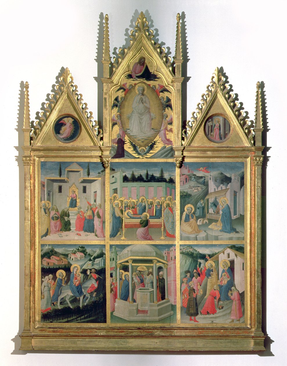 Sceny z życia Chrystusa i Matki Boskiej, poliptyk (panel) autorstwa Mariotto di Cristofano
