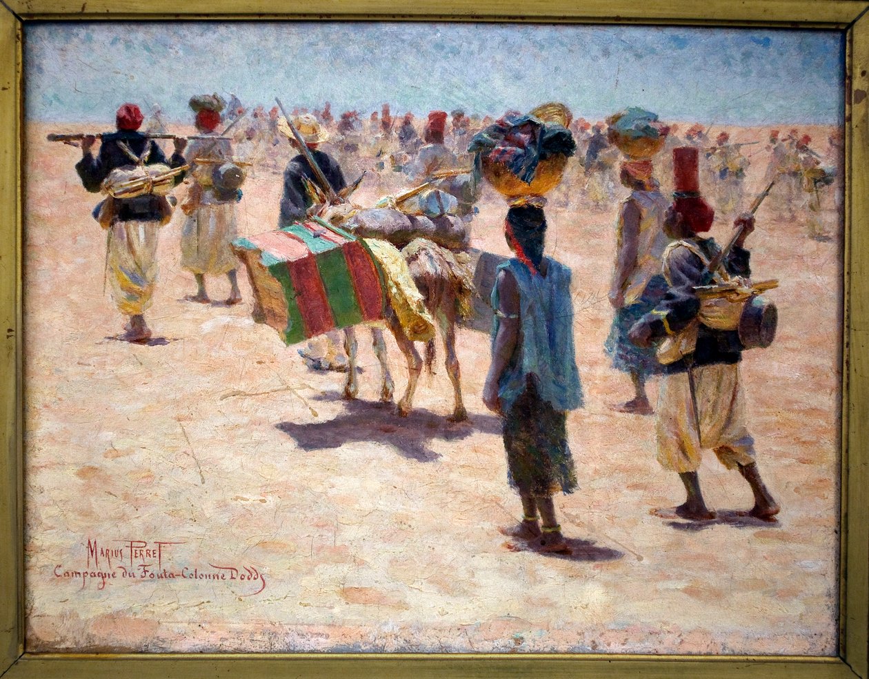 Strzelcy senegalscy, ok. 1890 r autorstwa Marius Perret