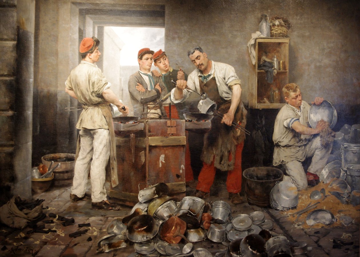Le Retamagenniemiecki: Die Kesselflickernangielski: The tinkern autorstwa Marius Roy