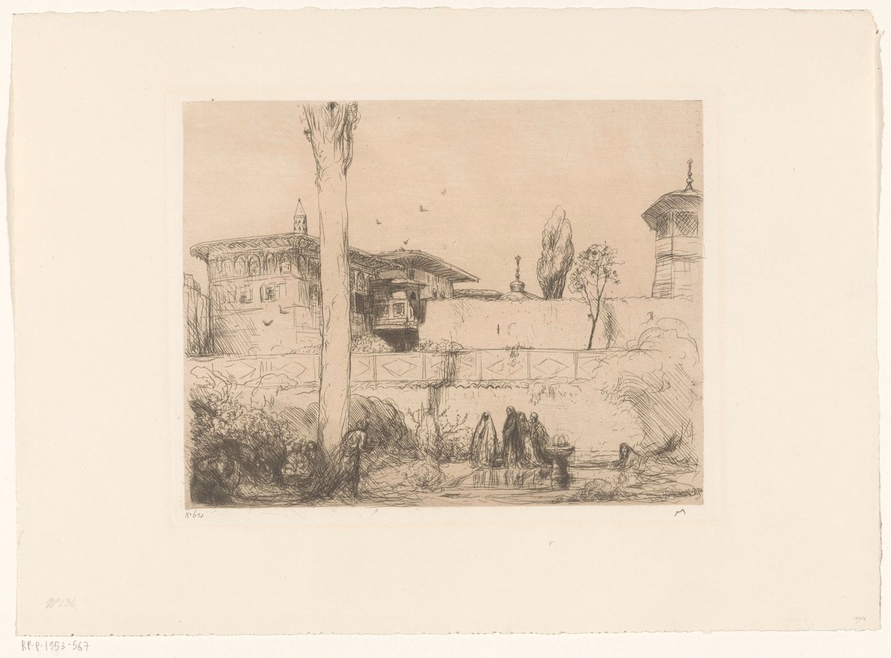 Pałac Bachi-Seraï na Krymie autorstwa Marius Bauer (signed by artist)