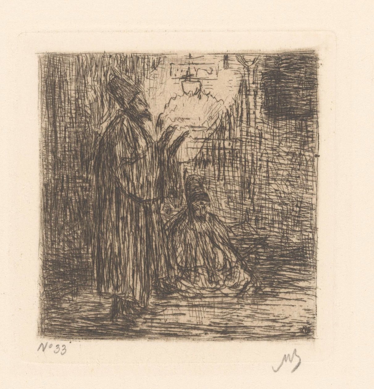 Modlące się derwisze autorstwa Marius Bauer (signed by artist)