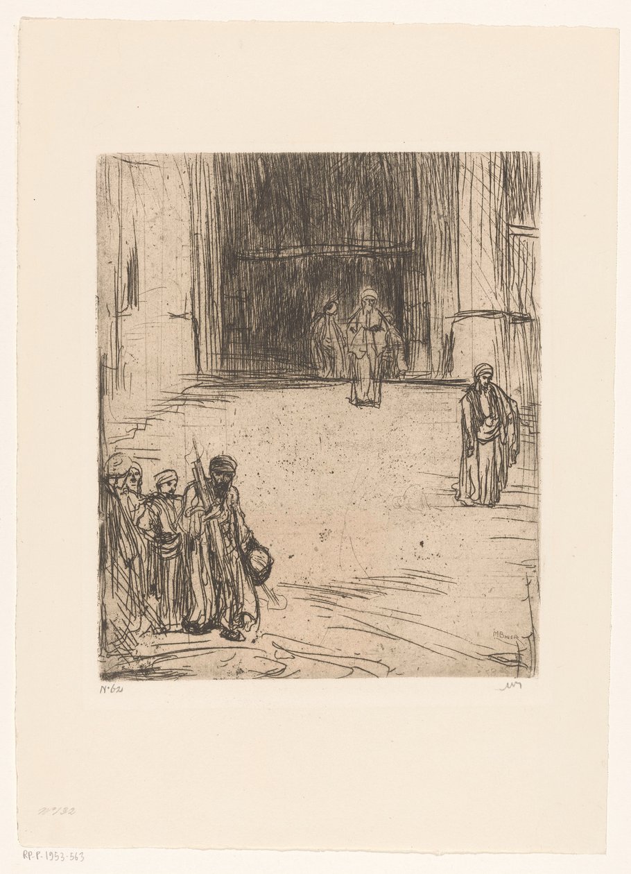 Meczet w Konstantynopolu autorstwa Marius Bauer (signed by artist)