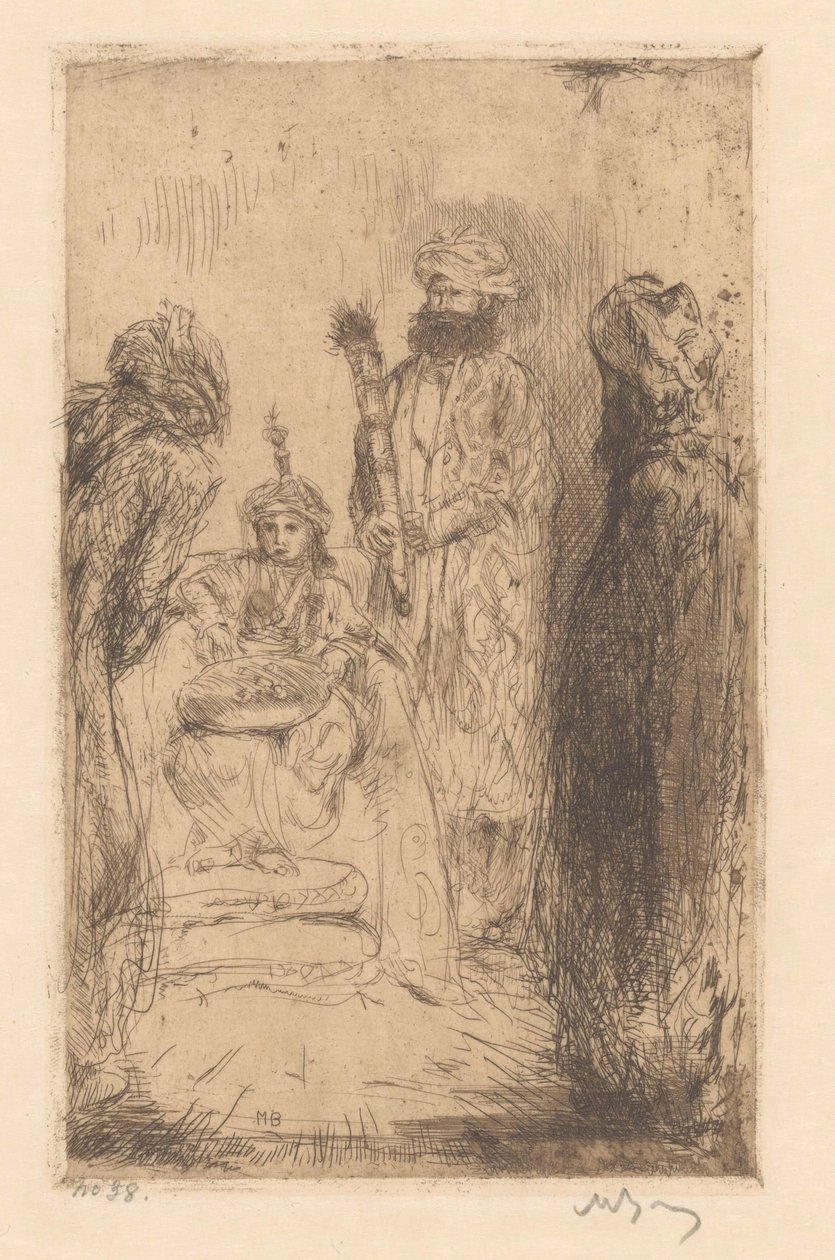 orientalny książę autorstwa Marius Bauer (signed by artist)