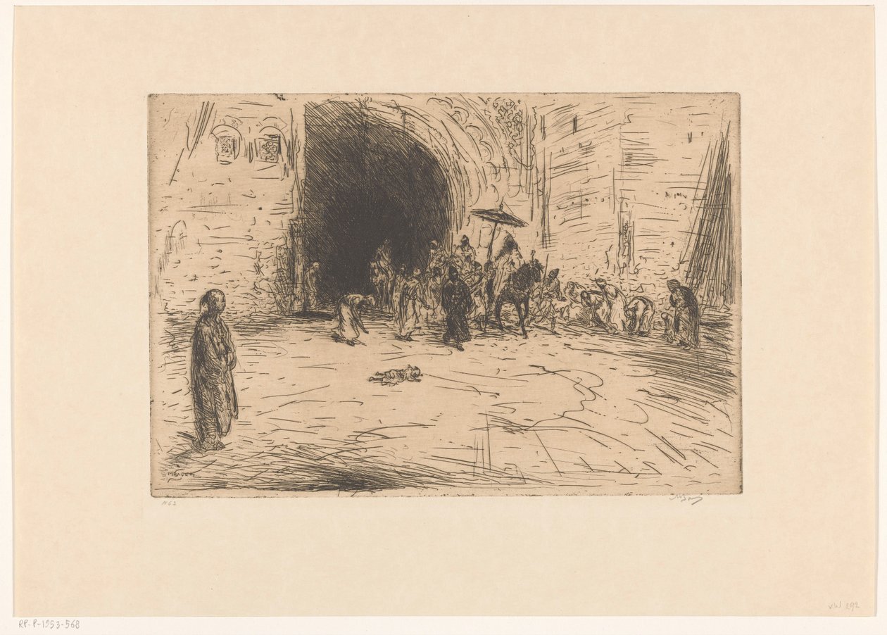 Sułtan ze świtą autorstwa Marius Bauer (signed by artist)