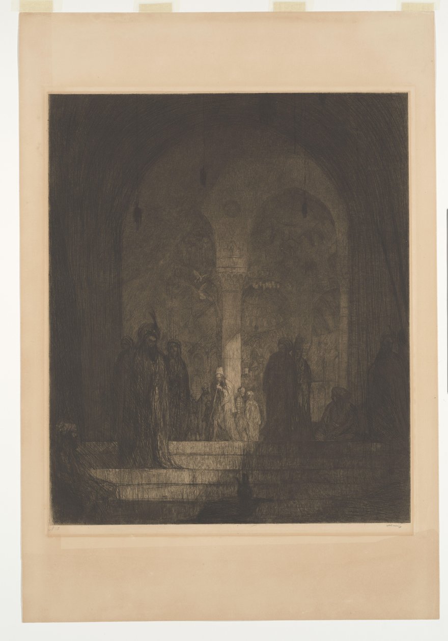 Ganek meczetu autorstwa Marius Bauer (signed by artist)
